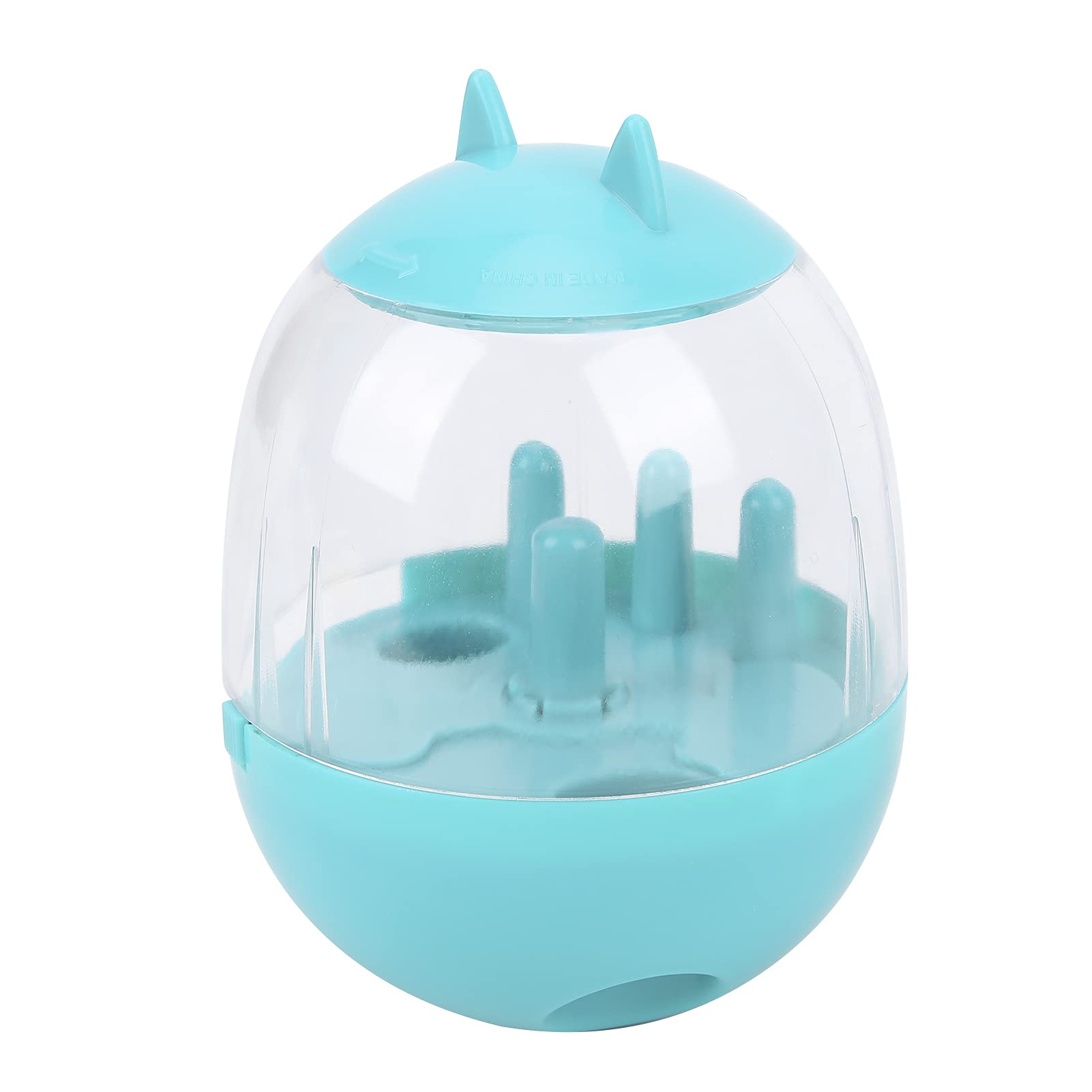 01 Cat Head Shaped Interactive Dog Food Dispenser Toy - Slow Feeder Puzzle Toy with Anti-Bite Material for Small & Medium Dogs - Fun Mealtime & Training Enrichment Activity