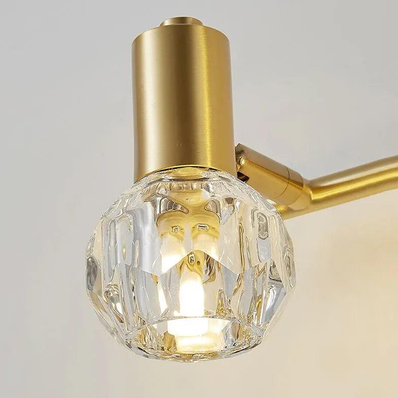 Modern Crystal Gold Bathroom Wall Lights - Elegant Vanity Sconces for Bathroom, Powder Room & Spa Lighting - Perfect for Home Decor and Relaxation