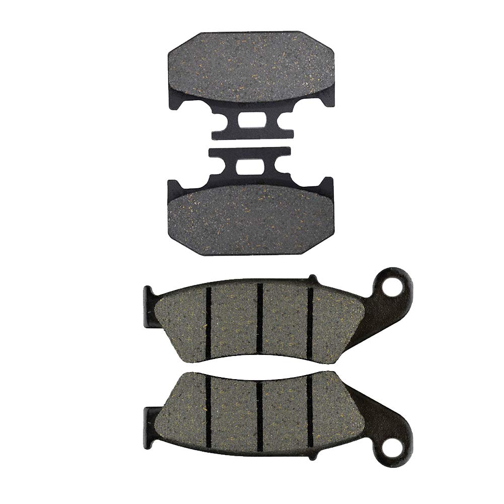 Premium AHL Front & Rear Brake Pads Set for Suzuki DR350 SEW/SEX 1998-1999 - Semi-Metallic Brake Pads for Off-Road & Street Motorcycles - Enhanced Stopping Power for Adventure Riding & Daily Commuting