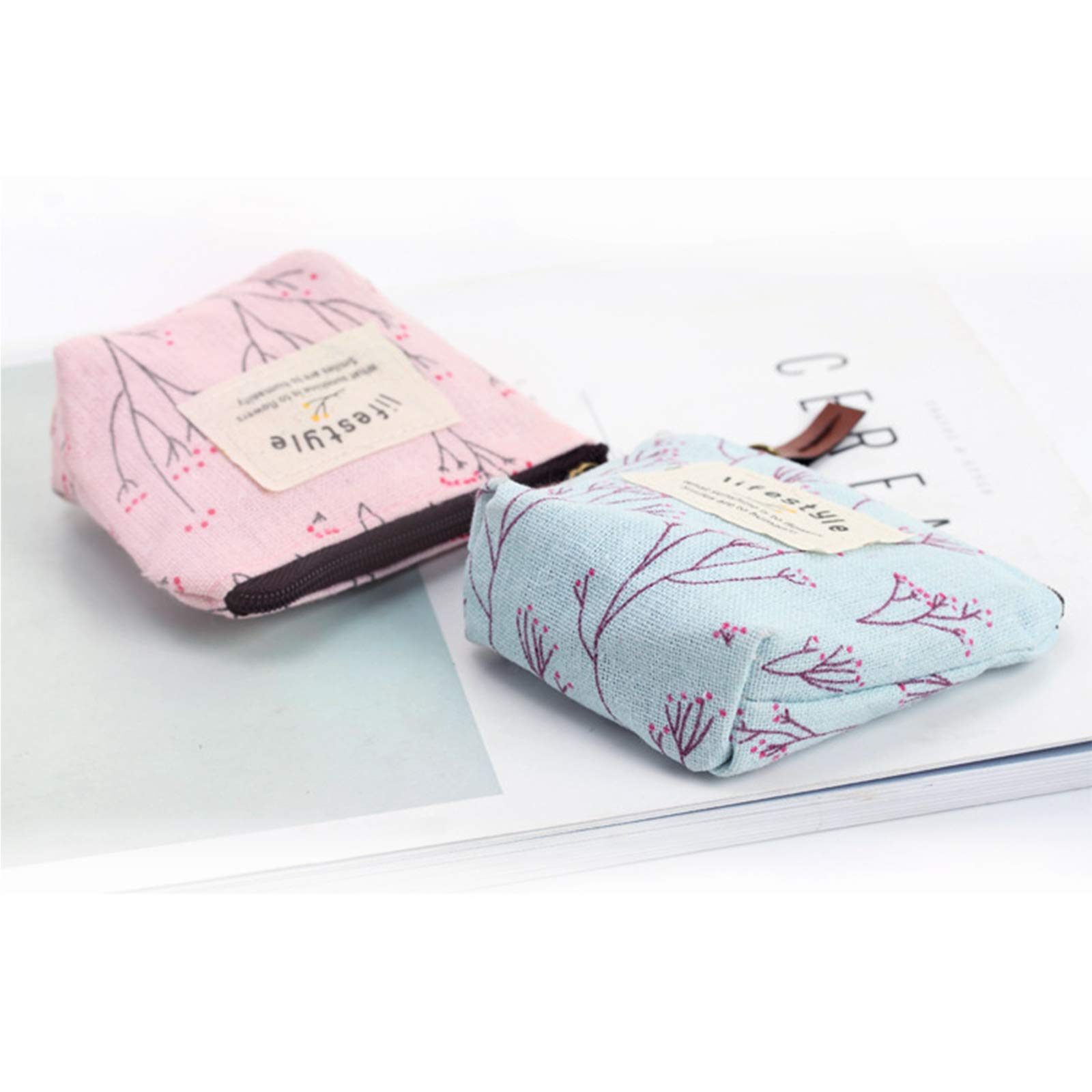 INVODA Large Waterproof Cosmetic Bag for Women - Portable Foldable Makeup Organizer with Drawstring, Multifunctional Travel Toiletry Pouch (Stripe Pink) | Perfect for Travel, Gym, Beach & Daily Makeup Storage