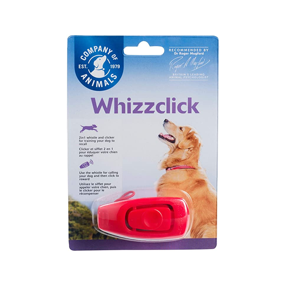 The Company Of Animals Clix Whizzclick - Dog Training Clicker with Wrist Strap for Positive Reinforcement | Perfect for Obedience Training, Puppy Training & Behavior Modification