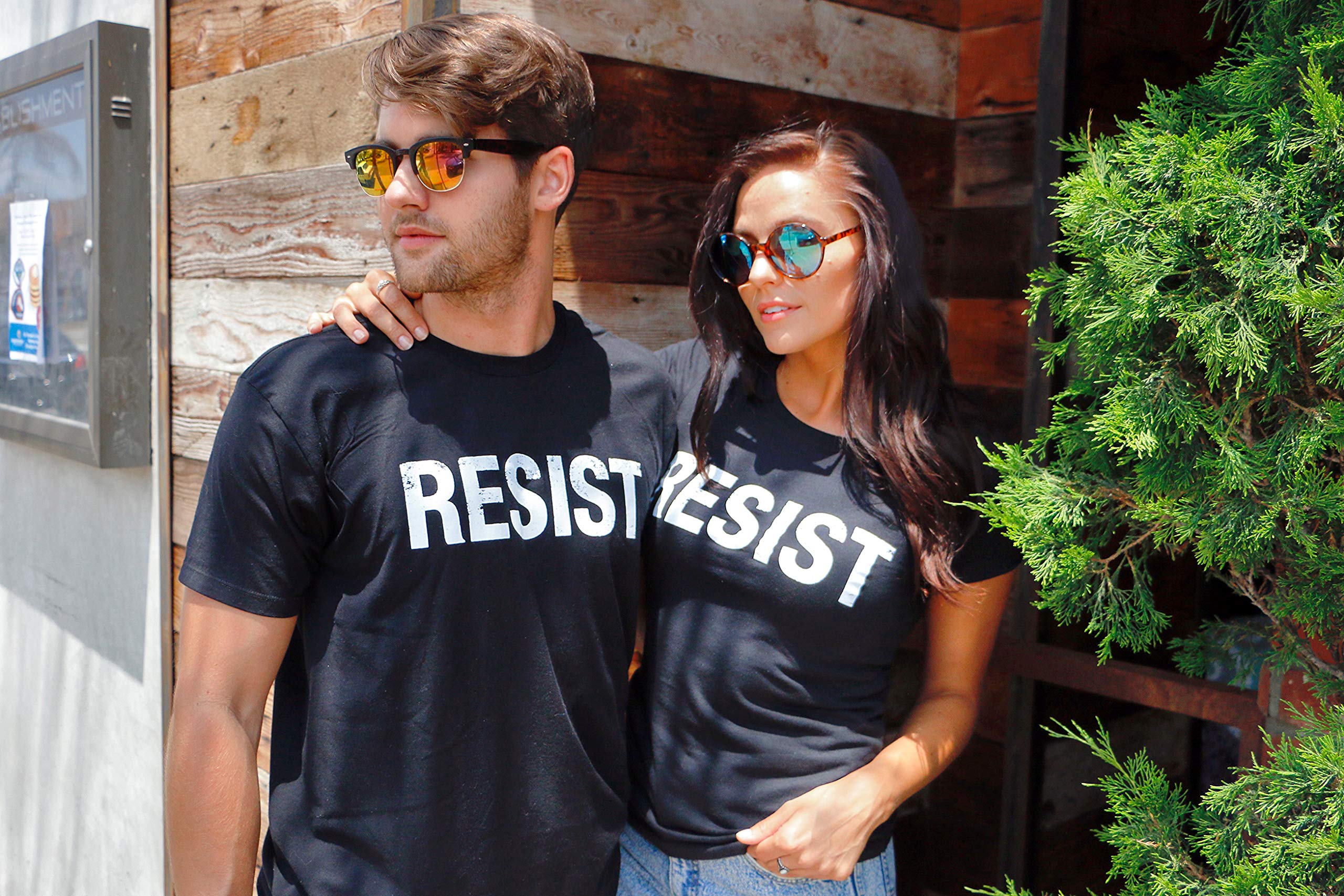 Men's Resist T-Shirts - Political Anti-Authority Protest Tees for Rebel Rallies & Marches - Comfortable Cotton Activist Apparel for Protests & Social Justice Events