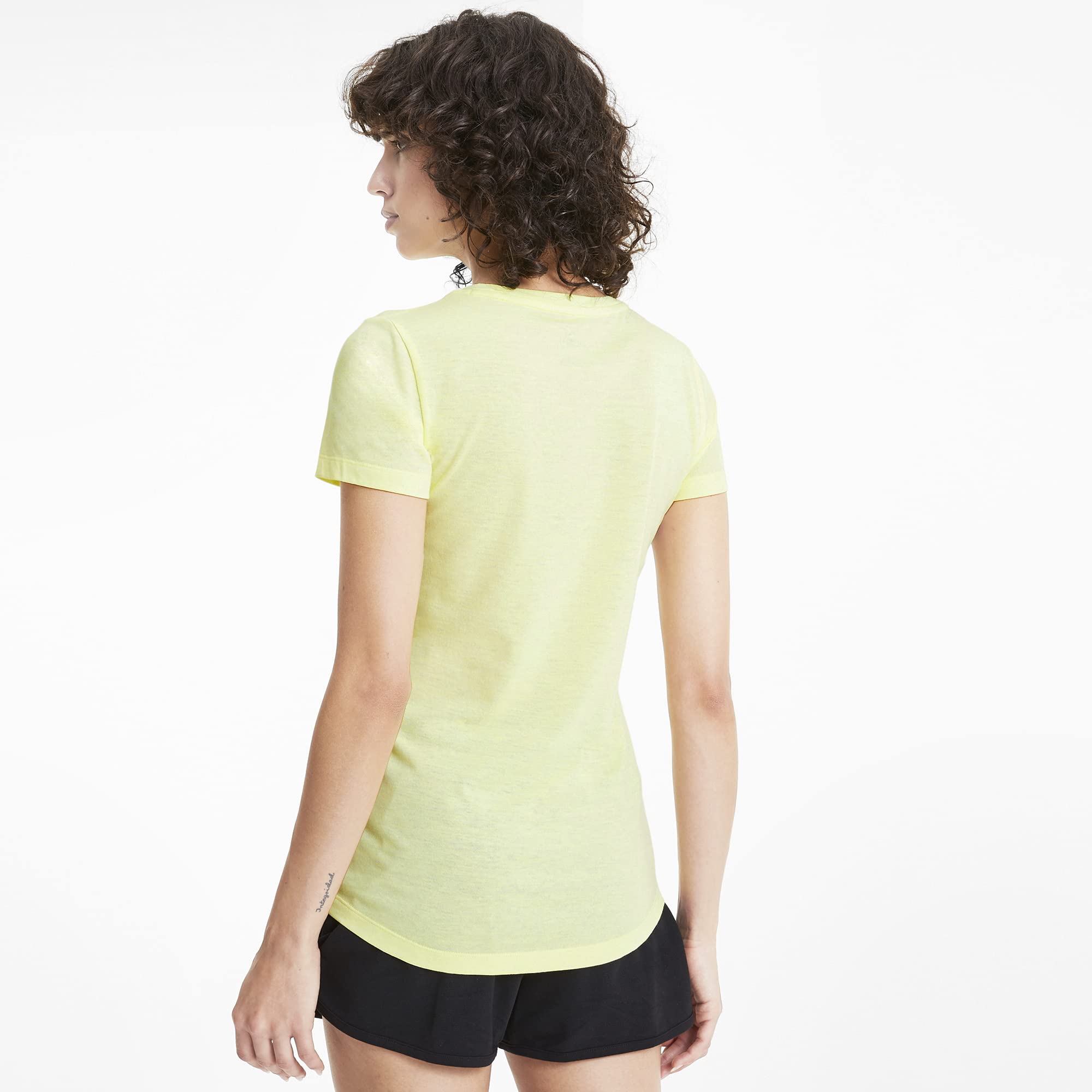 PUMA Women's Essentials+ Short Sleeve T-Shirt - Soft Cotton Casual Tee for Workout, Gym & Everyday Wear