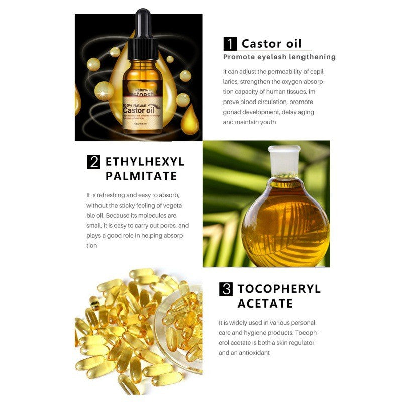 Natural Soft Eyebrow & Eyelash Growth Serum - Nourishing Root Oil for Hair Care & Moisturizing | Perfect for Daily Beauty Routine & Lash Enhancement