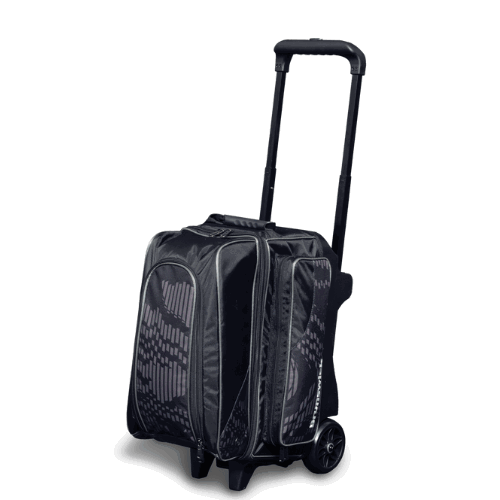 Brunswick Punisher Double Roller Grey Bowling Bag - Durable & Spacious for Bowling Balls & Accessories - Perfect for League Play & Tournaments