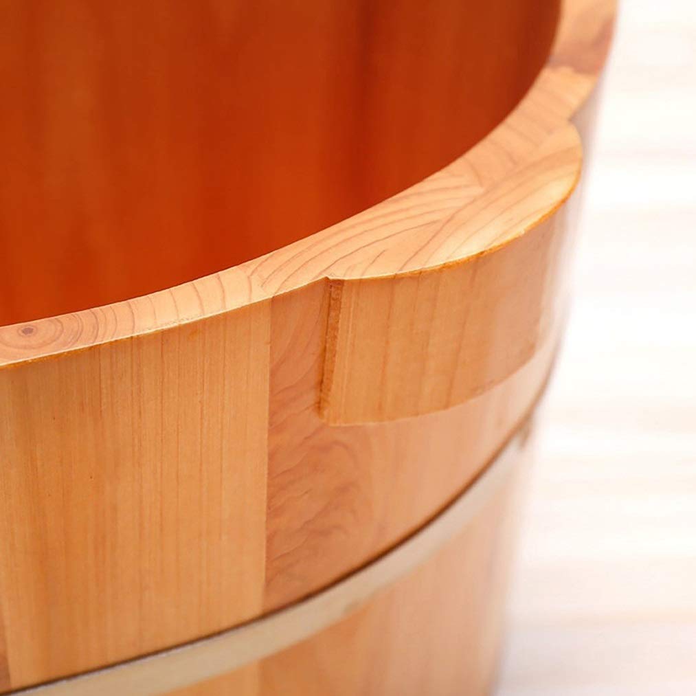 Wooden Foot Spa Tub with Massage - Home Sauna Accessories for Relaxation & Detox - Perfect for Home Spa, Pedicure & Stress Relief