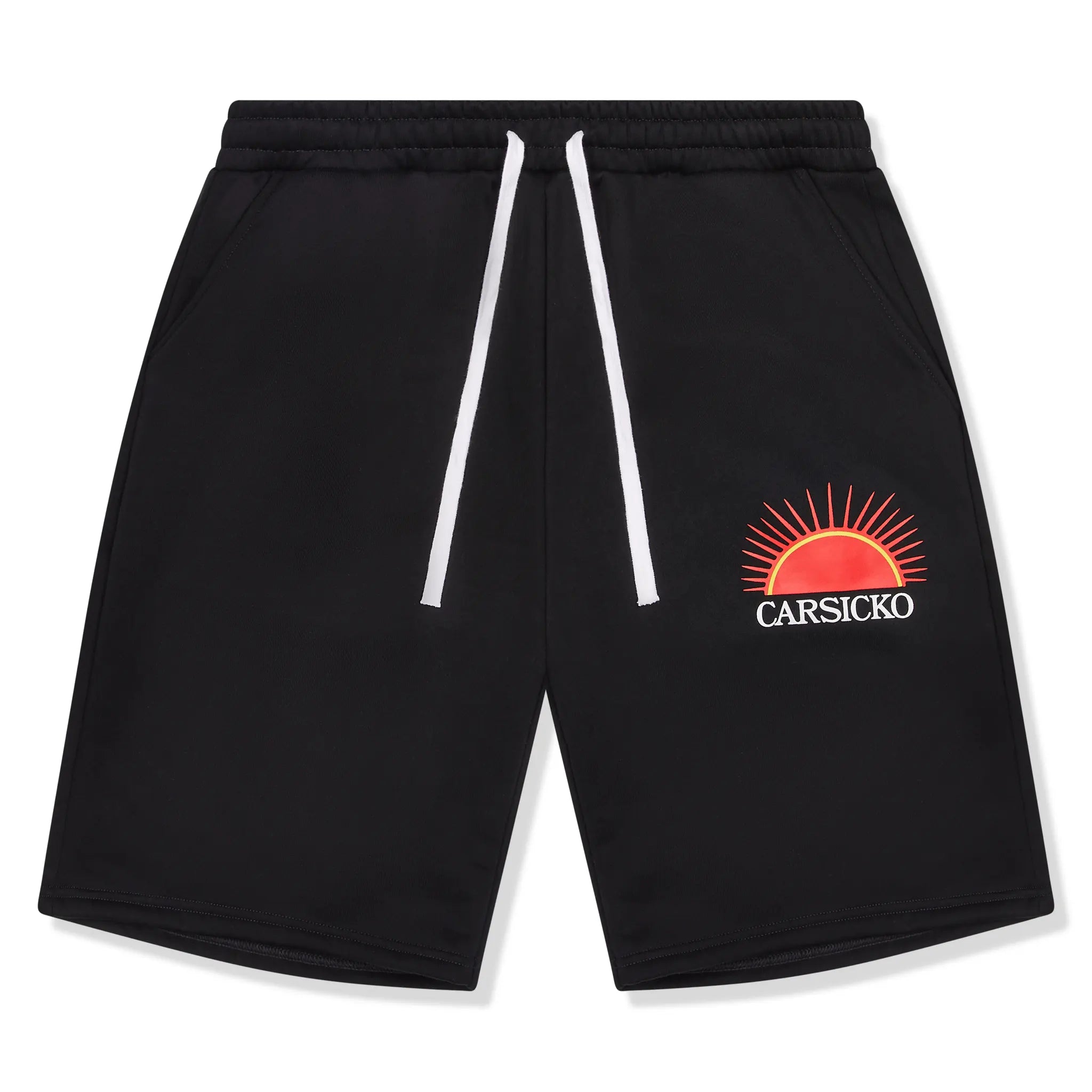 **Carsicko LL Sundown Black Shorts - Men's Comfortable Casual Athletic Shorts for Running, Gym, and Outdoor Activities**