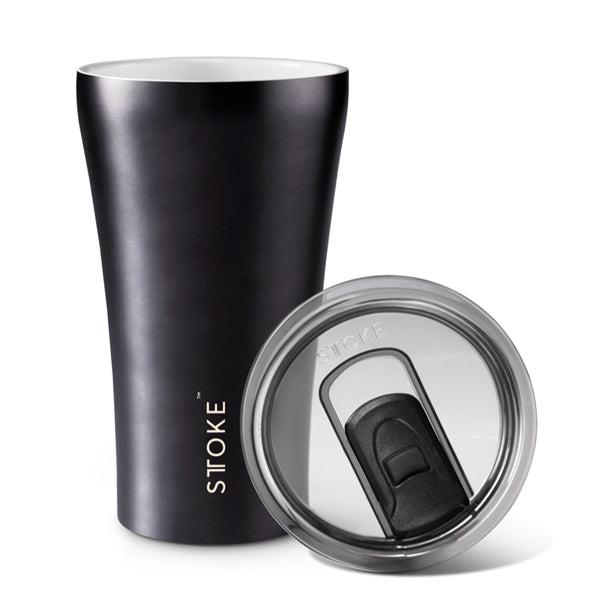 STTOKE Insulated Ceramic Travel Mug - Reusable Coffee Cup for Hot & Cold Drinks - Perfect for Commuting, Office, Camping & Outdoor Adventures
