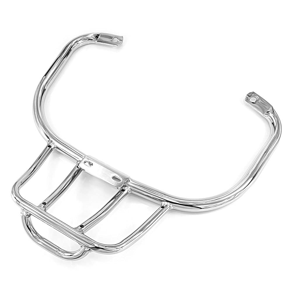 Shunru CNC Aluminum Rear Bracket Luggage Rack for Vespa GTS 300 Motorcycle - Silver | Heavy-Duty Rear Seat Carrier for Sports Bags & Books | Perfect for Commuting, Touring & Urban Riding