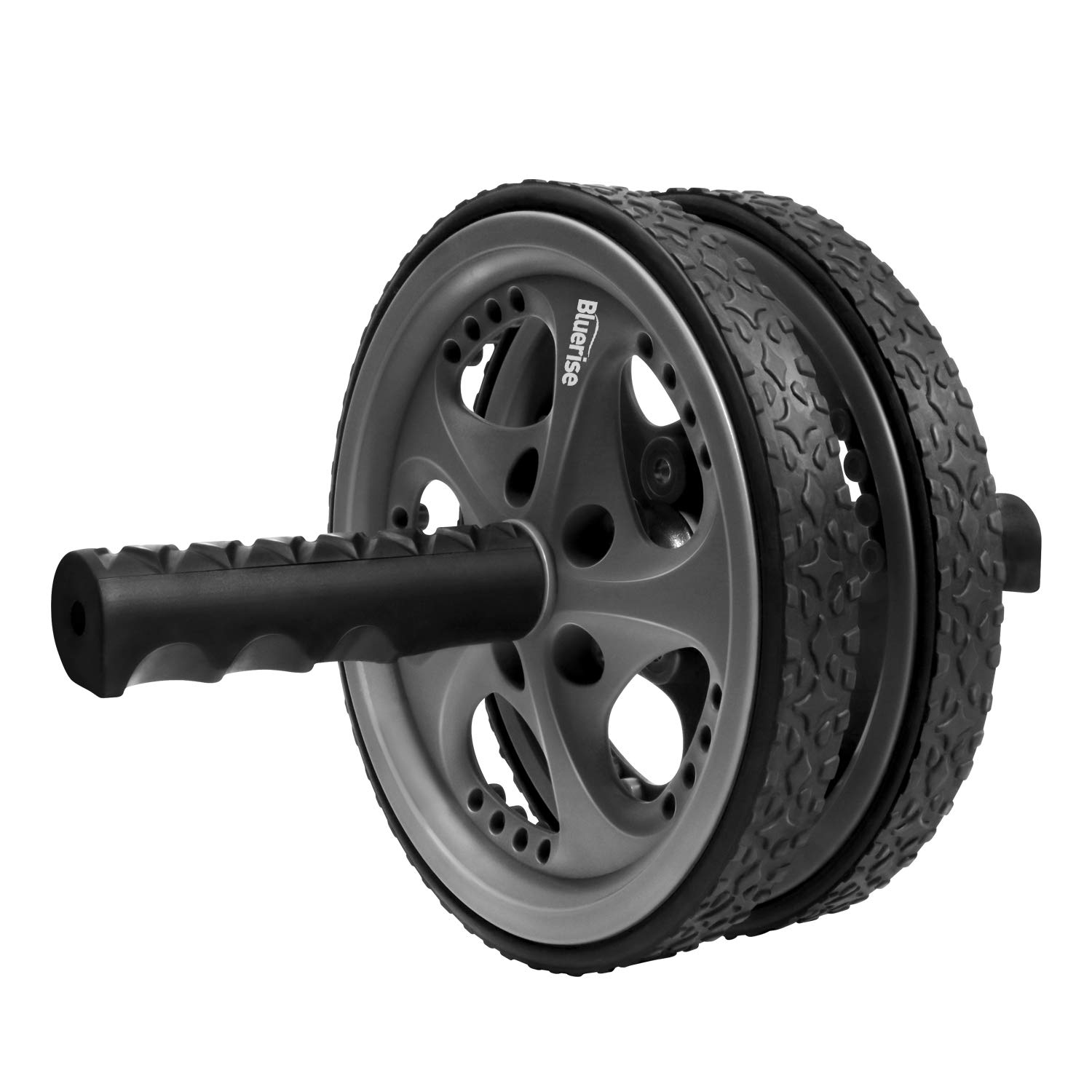 BLUERISE Ab Roller Wheel - Dual Type Ab Workout Equipment, Quiet & Easy to Assemble, Portable Core Exercise Wheel for Home Gym, Office & Travel Fitness