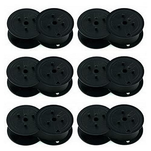 Compatible Replacement Printer Ribbons for 210/211/355/M210/211/TM-210/215 Purple Spool (6-Pack) - ERC-02SPOP | Ideal for Office Printing, Label Makers & Barcode Systems