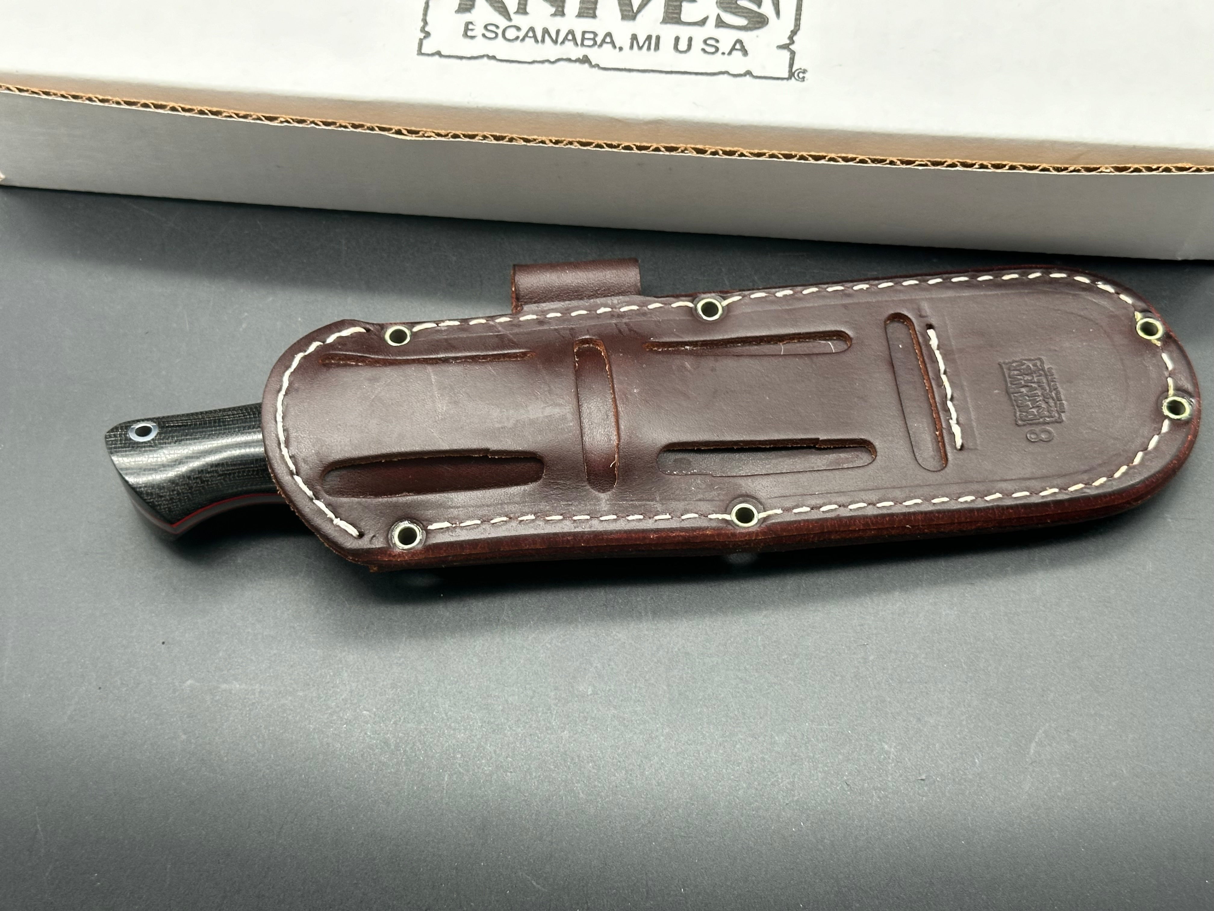 Bark River Knives EXT 2 LT 3V Swedge Hunting Knife with Waterproof Sheath - Outdoor Survival, Camping & Bushcraft Essential