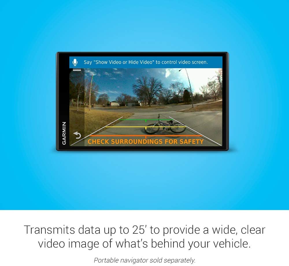 Garmin BC 40 Wireless Backup Camera for Trucks & RVs - Compatible with Garmin GPS Navigators, HD Night Vision, Easy Installation (Renewed) - Perfect for Parking, Towing & Reversing Safety