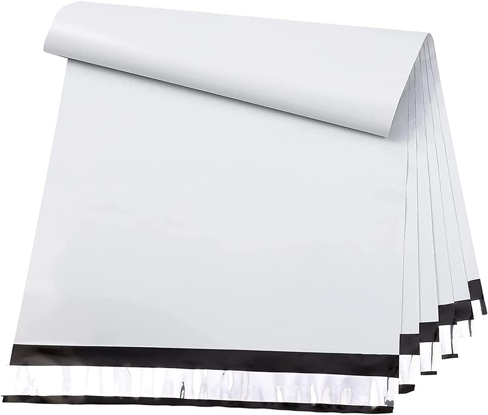 24x24 Inch White Poly Mailer Envelope Shipping Bags - Waterproof Mailing Pouches for Ecommerce, Clothing & Apparel Packaging (100 Pack) - Perfect for Online Stores, Subscription Boxes & Small Business Shipping