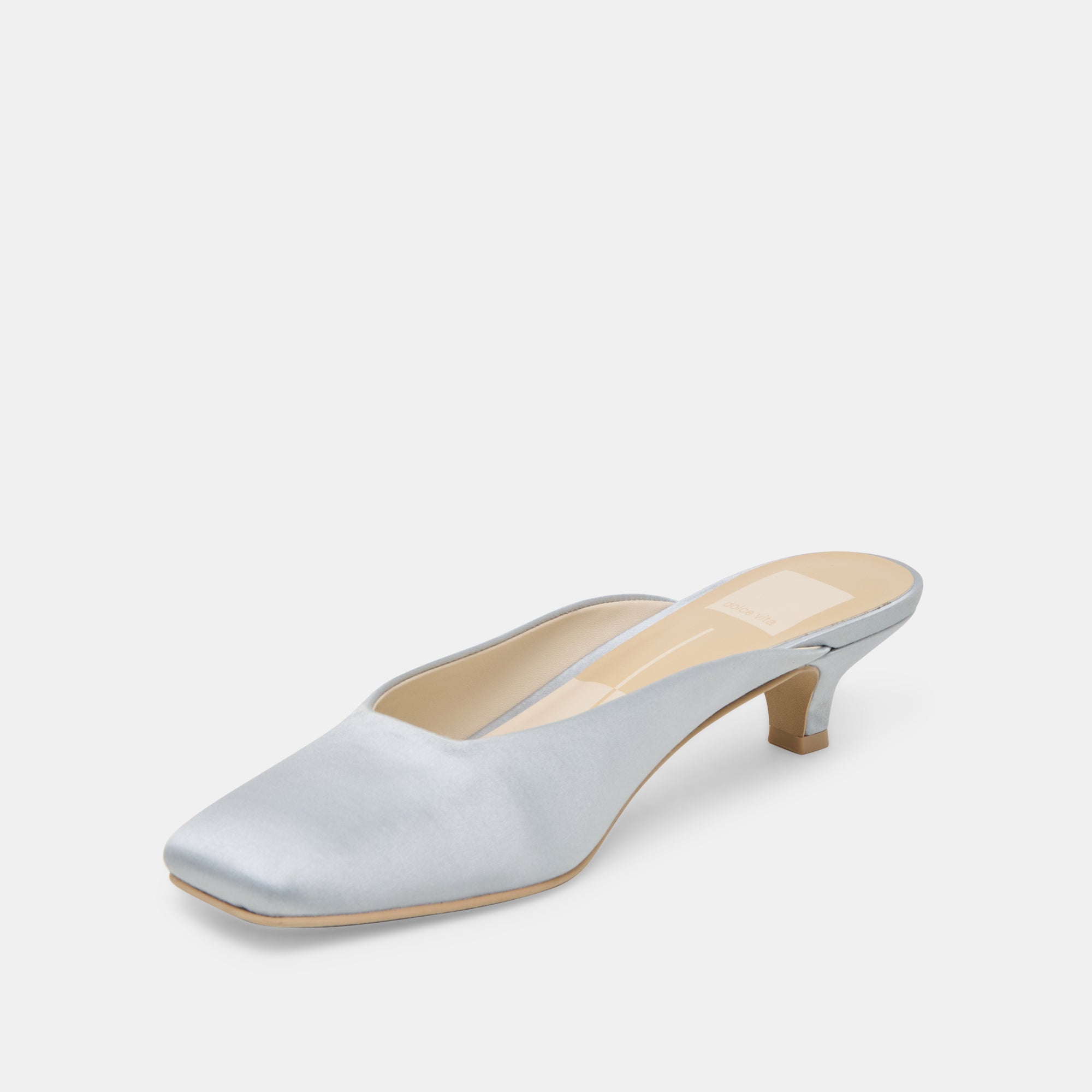 UMARA Women's Light Blue Satin High Heels - Elegant Pointed Toe Pumps for Party, Wedding & Evening Wear