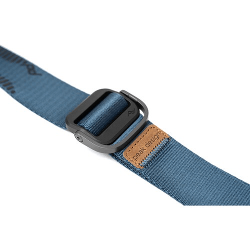 Peak Design Slide Lite Camera Strap - Adjustable & Comfortable Shoulder Strap for DSLR & Mirrorless Cameras (Midnight Blue) - Perfect for Travel, Hiking & Photography Enthusiasts