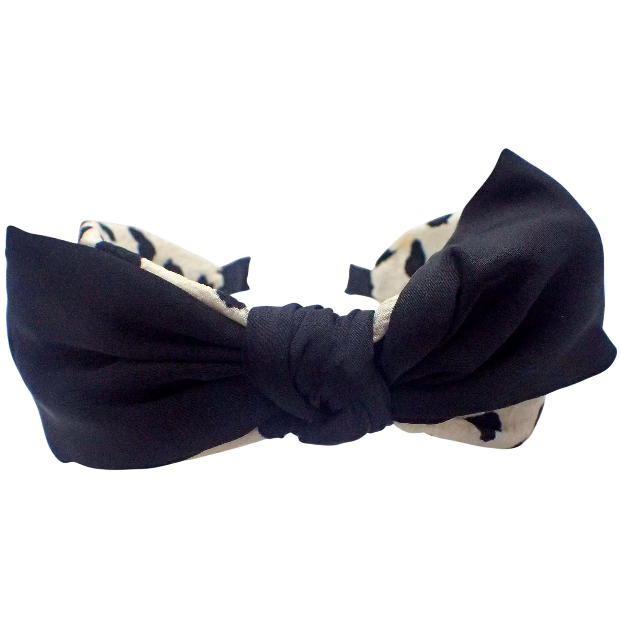 Valentine's Day Alice Hair Bands for Women & Girls - Cream Bow Knot Headband for Parties & Gifts