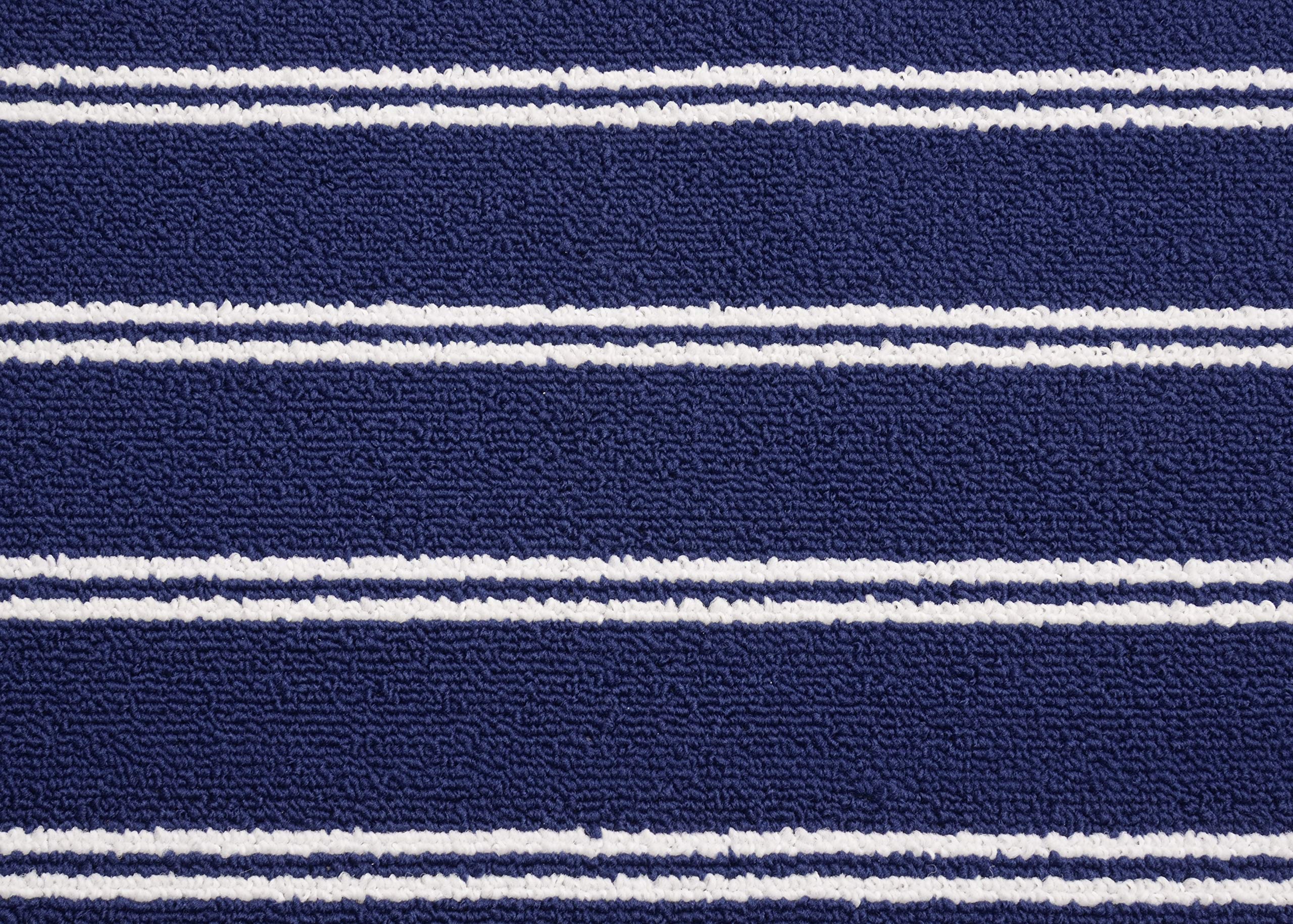 Garland Rug Avery Area Rug 5x7.5 ft Navy Blue - Soft Non-Slip Living Room Rug for Bedroom, Dining Room & Home Decor