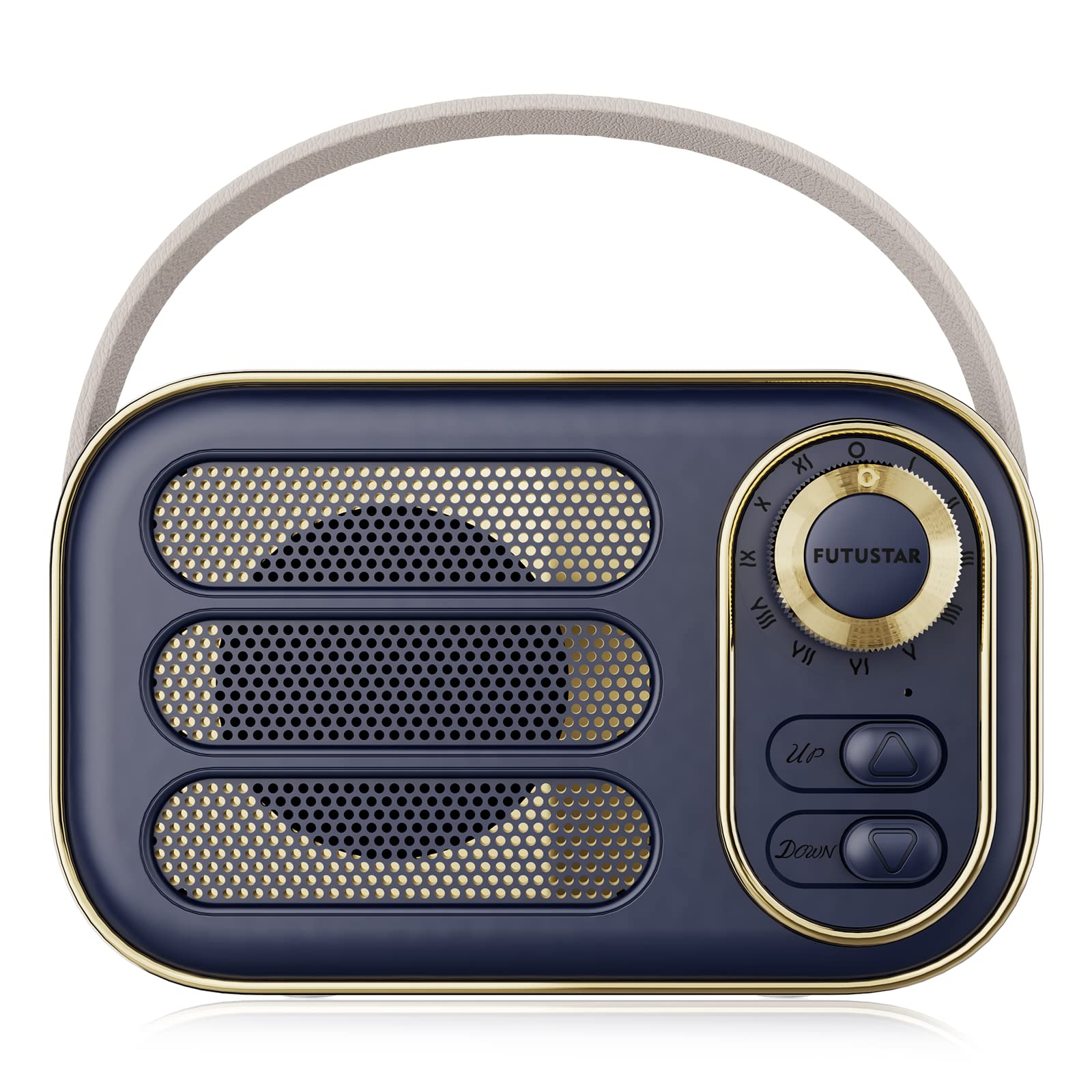 Vintage Bluetooth Speaker - Retro Wireless Speaker with Old Fashion Style, Portable Mini Speaker for Kitchen, Desk, Bedroom, Office, Party & Home Decor - Perfect Gift for Friends & Family