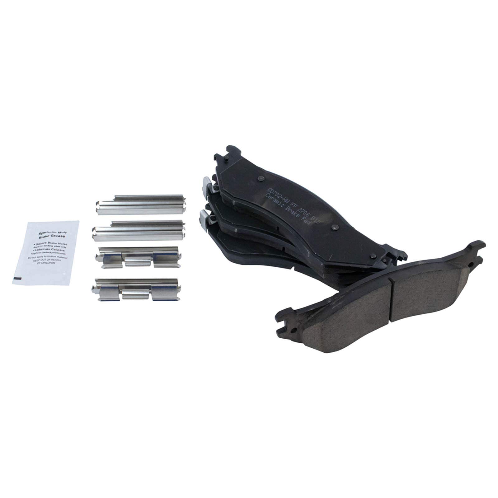 TRQ Front Brake Pad & Rotor Kit - Ceramic Vented Brake Pads & Rotors - Compatible with 2000-2003 Ford F-150 & 1997-1999 F-250 - Perfect for Smooth Braking & Heavy-Duty Truck Maintenance