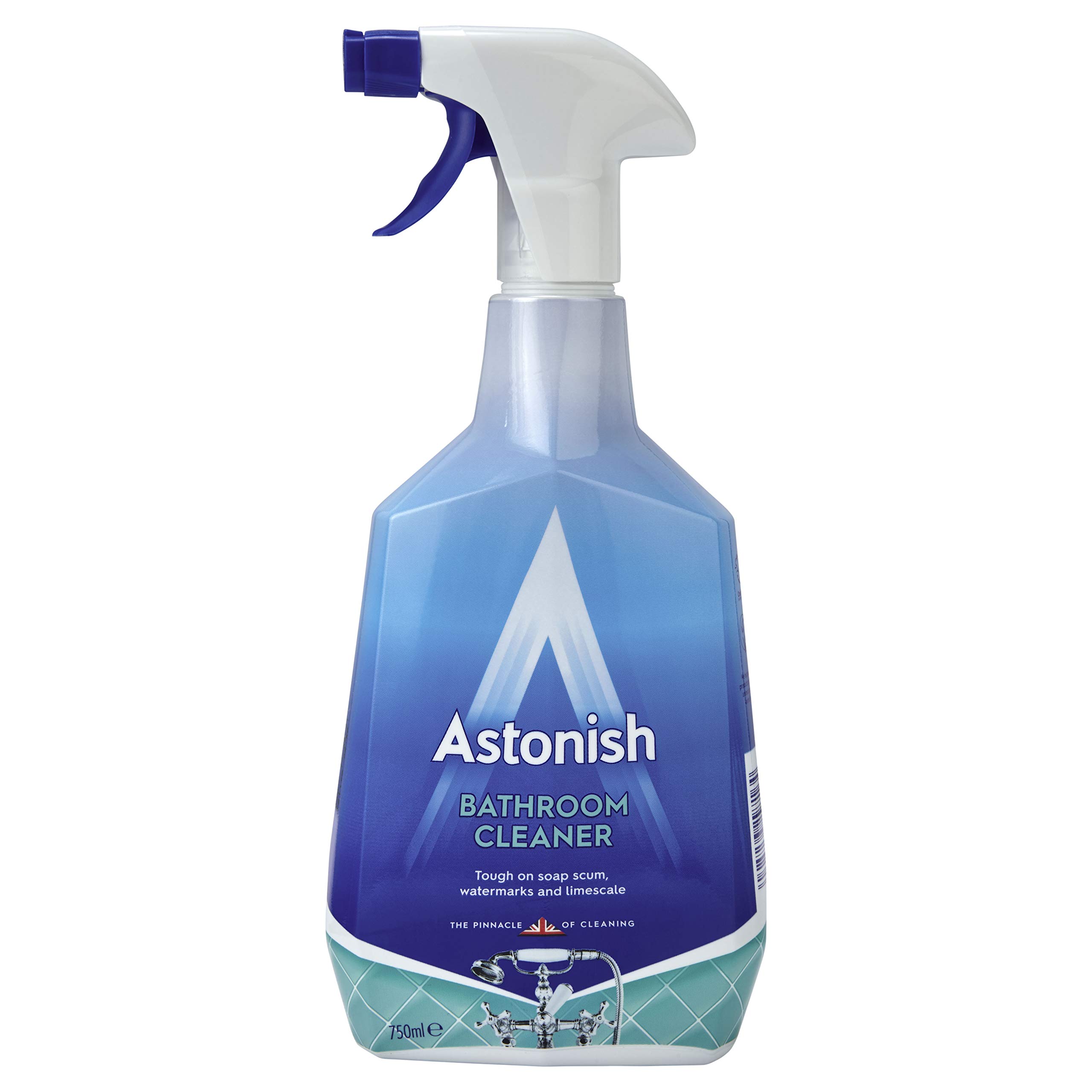 Astonish Bathroom Cleaner Spray - 750ml (Pack of 2) | Powerful Lime Scale & Soap Scum Remover | Ideal for Tiles, Sinks, Showers & Bathtubs