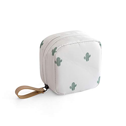 Waterproof Makeup Bag for Women & Girls - Travel Cosmetic Organizer with Mini Cactus Design, Portable Toiletry Pouch for Daily Use, Gym, Vacation & Business Trips