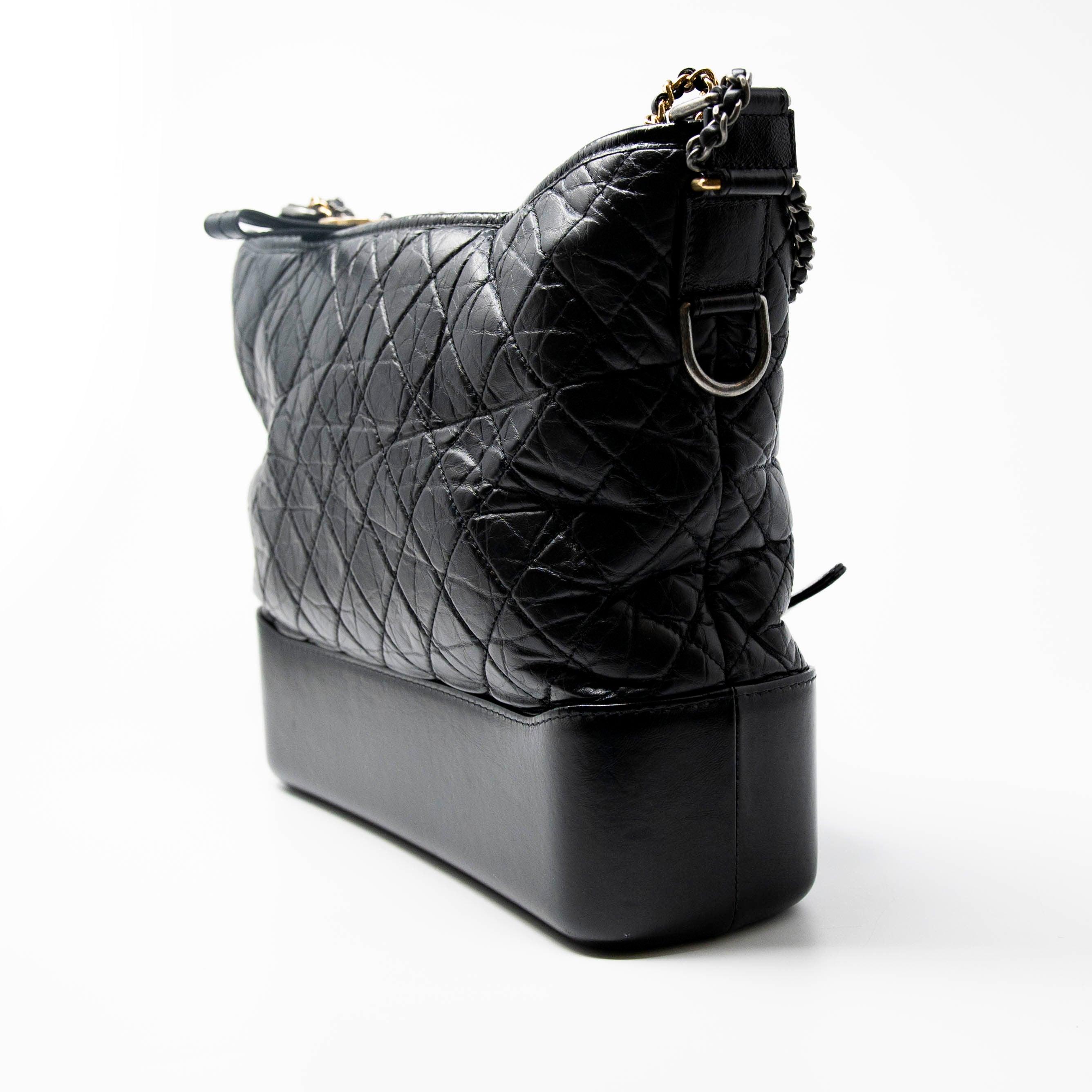 Chanel Black Large Gabrielle Hobo Bag - Luxury Designer Handbag for Women | Perfect for Everyday Use, Work & Special Occasions