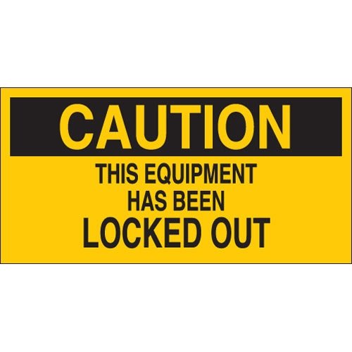 Brady 60172 Lockout Tagout Sign - 2.25