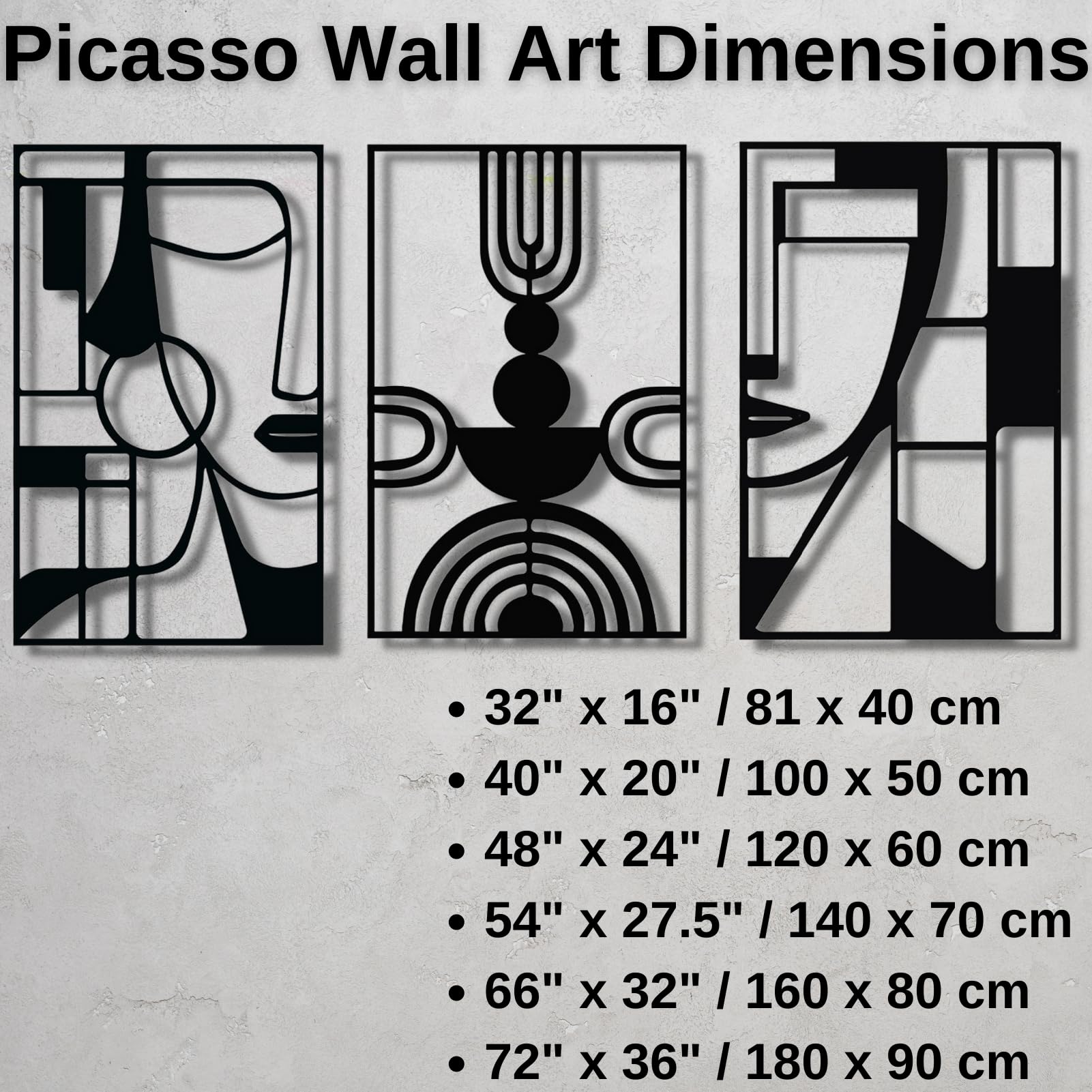 ICEWQOQU Modern Metal Wall Art - 66