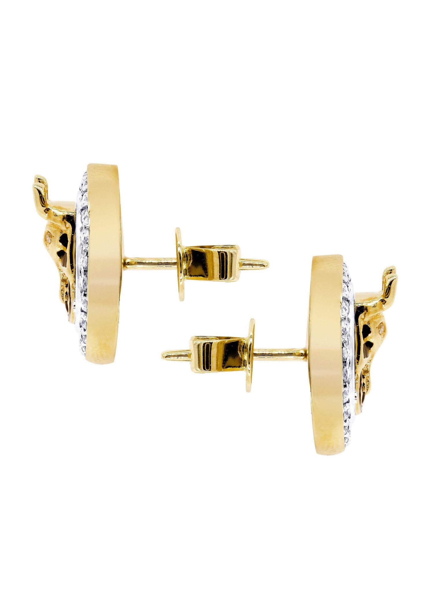 14K Yellow Gold Diamond Earrings for Men - 0.76 Carat Stud Earrings | Perfect for Gifts, Weddings & Special Occasions