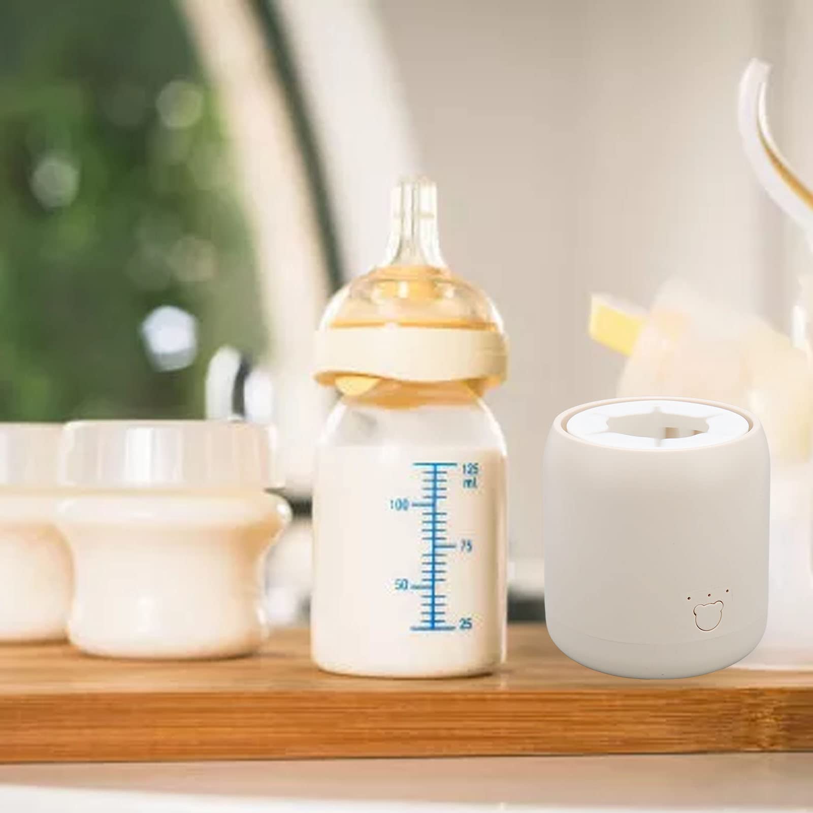 Electric Baby Formula Mixer - USB Rechargeable, 3 Mixing Modes, Low Noise Milk Shaker for Smooth Formula - Perfect for Night Feedings & Travel with Infants