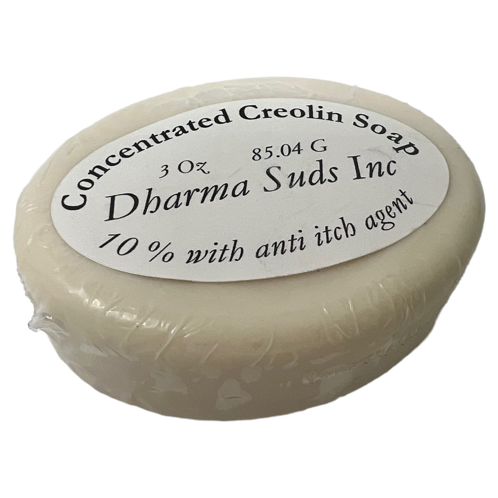 10% Concentrated Creolin Soap with Shea Butter & Anti-Itch Formula - 3oz Oval Bar for Eczema, Psoriasis & Skin Irritation Relief