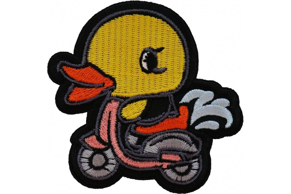 Duck Patch for Scooter - Cute Decorative Embroidered Iron-On Patch for Kids' Scooters, Bikes & Backpacks - Perfect for Personalizing and Repairing Gear
