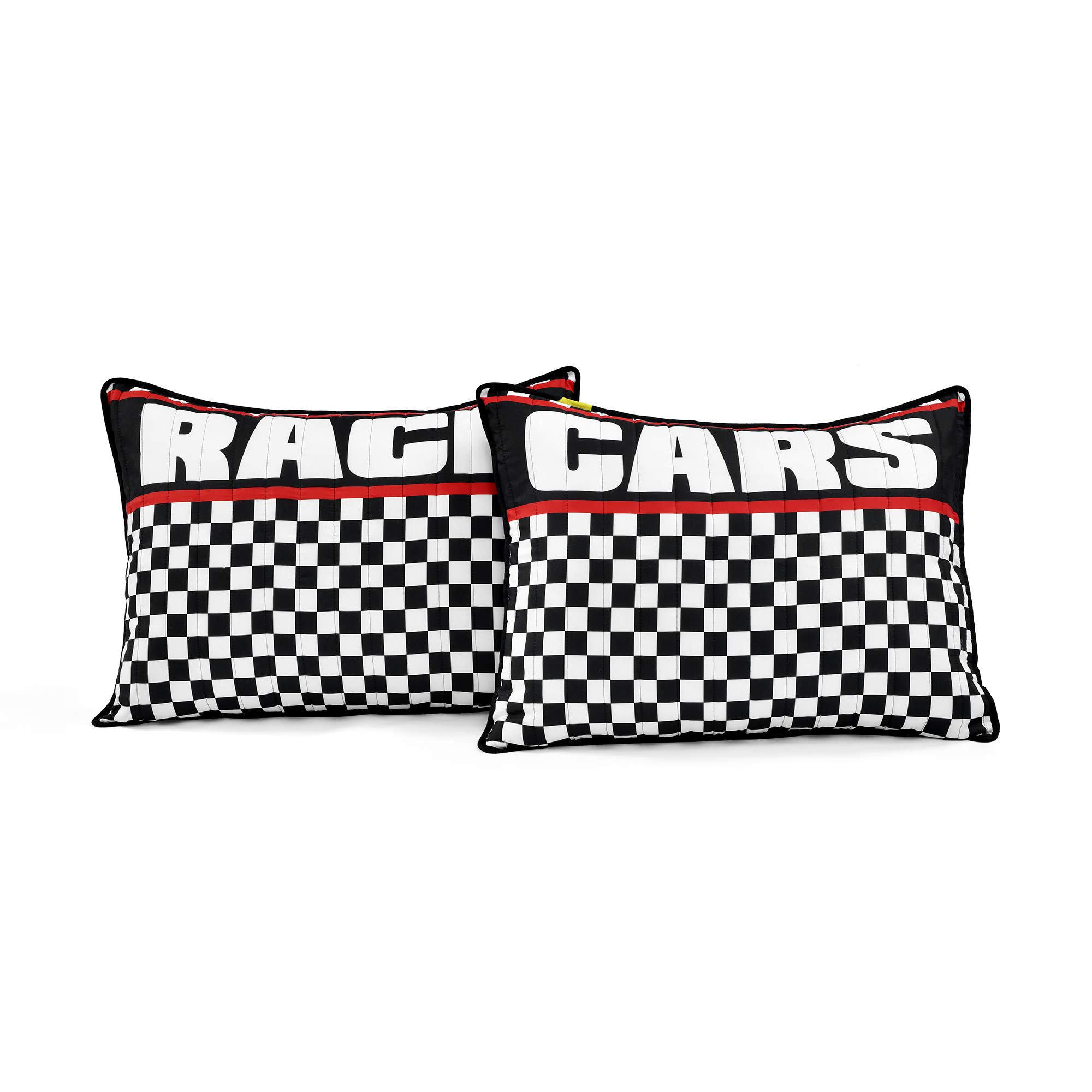 Lush Decor Racing Cars 5-Piece Quilt Set - Full/Queen Size, Black - Perfect for Kids' Bedrooms, Teen Rooms & Race Car Themed Decor