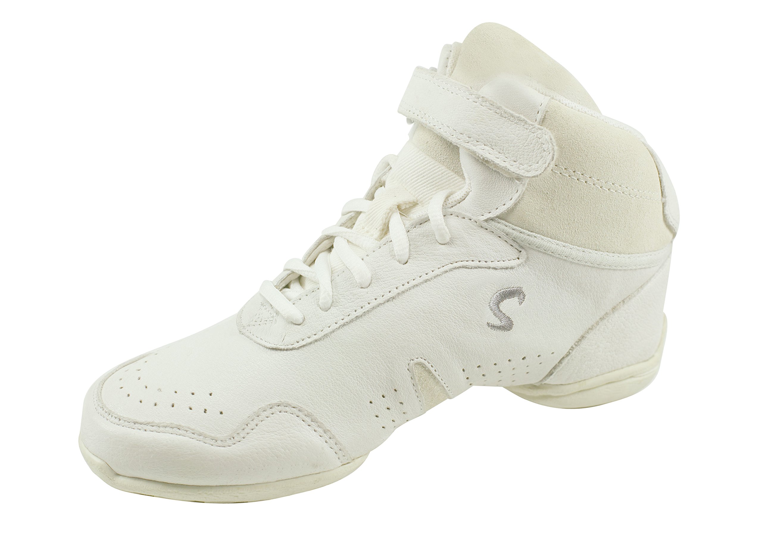 Sansha Skazz Women's Dance Sneakers - Professional Leather Split-Sole Ballet Shoes for Jazz, Contemporary & Studio Practice - Perfect for Dance Classes, Performances & Fitness Workouts