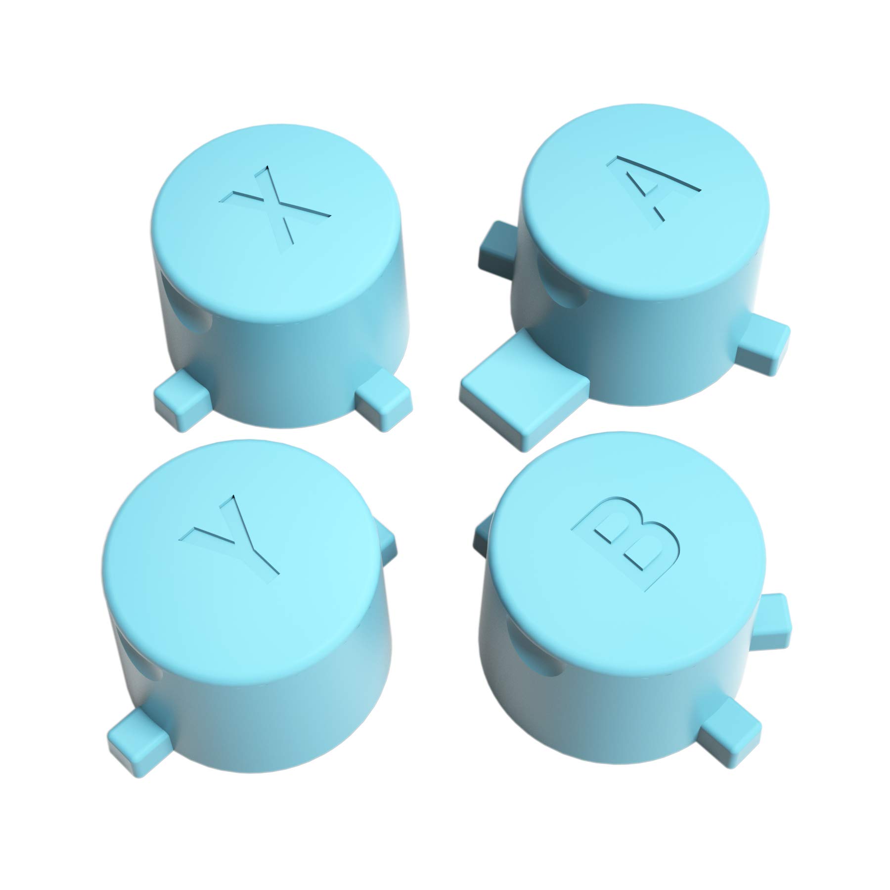 eXtremeRate Heaven Blue Interchangeable ABXY Buttons for Nintendo Switch Pro Controller - DIY Replacement Parts for Customization | Gaming Accessories for Enhanced Gameplay Experience
