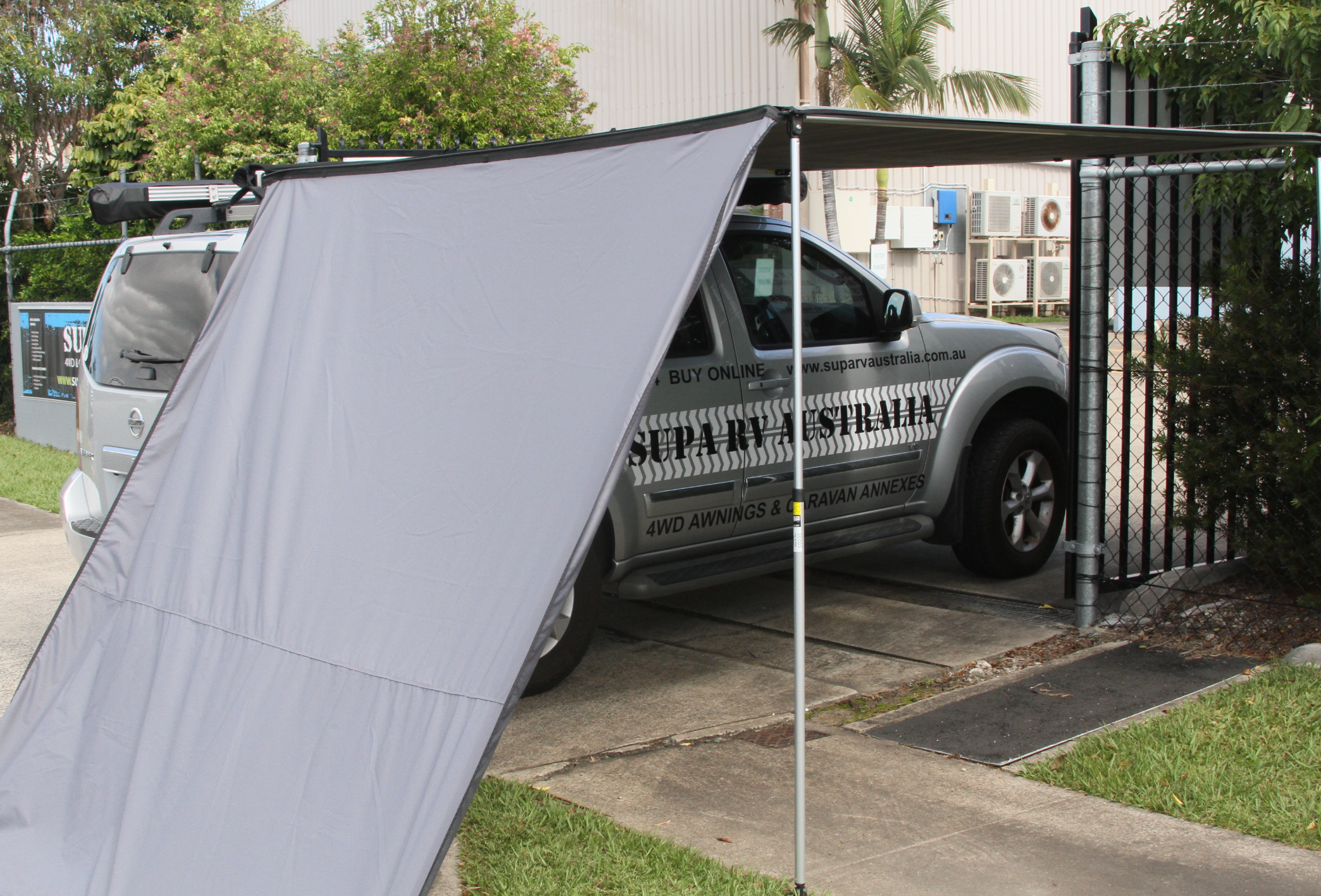Stand Easy ERV Awning 2M Wide x 2.5M Out - Durable RV Awning for Camping & Outdoor Shade - Perfect for Picnics, Tailgating & Backyard Relaxation