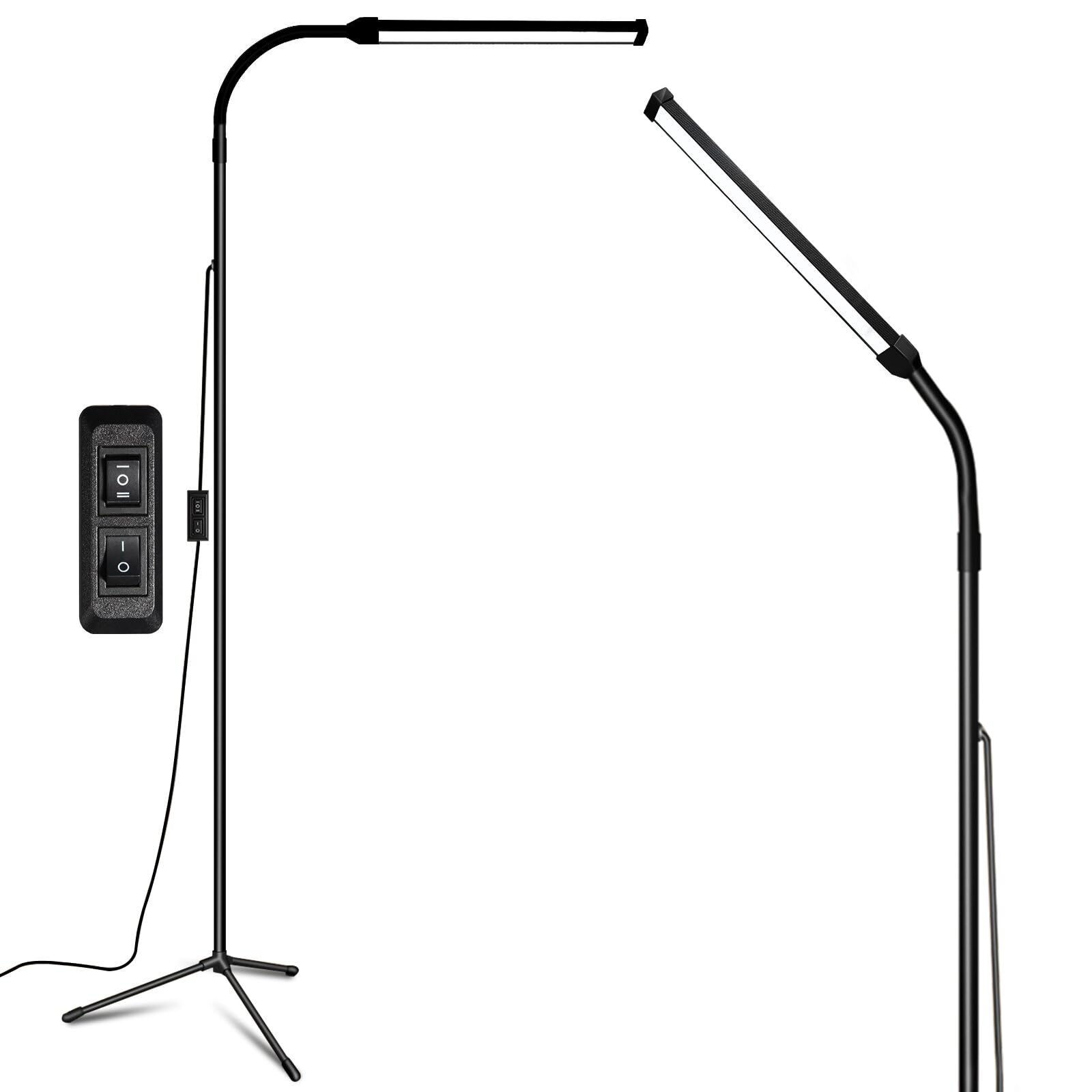 Professional LED Floor Lamp for Eyelash Extensions & Makeup - Adjustable Brightness Eye-Caring Standing Light for Tattoo Artists, Reading, Office & Bedroom - Perfect for Salon, Home & Workspace Lighting