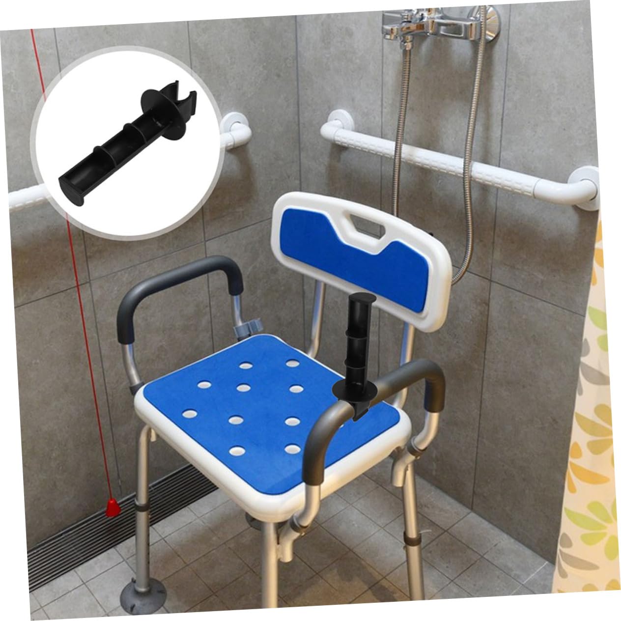 2-Pack Clip-On Toilet Paper Holder for Wheelchairs - Adjustable Roller Replacement Rod with Secure Grip - Ideal for Seniors, Nursing Patients, Bedside Commodes & Transport Chairs - Perfect for Home Care, Hospitals and Mobility Assistance