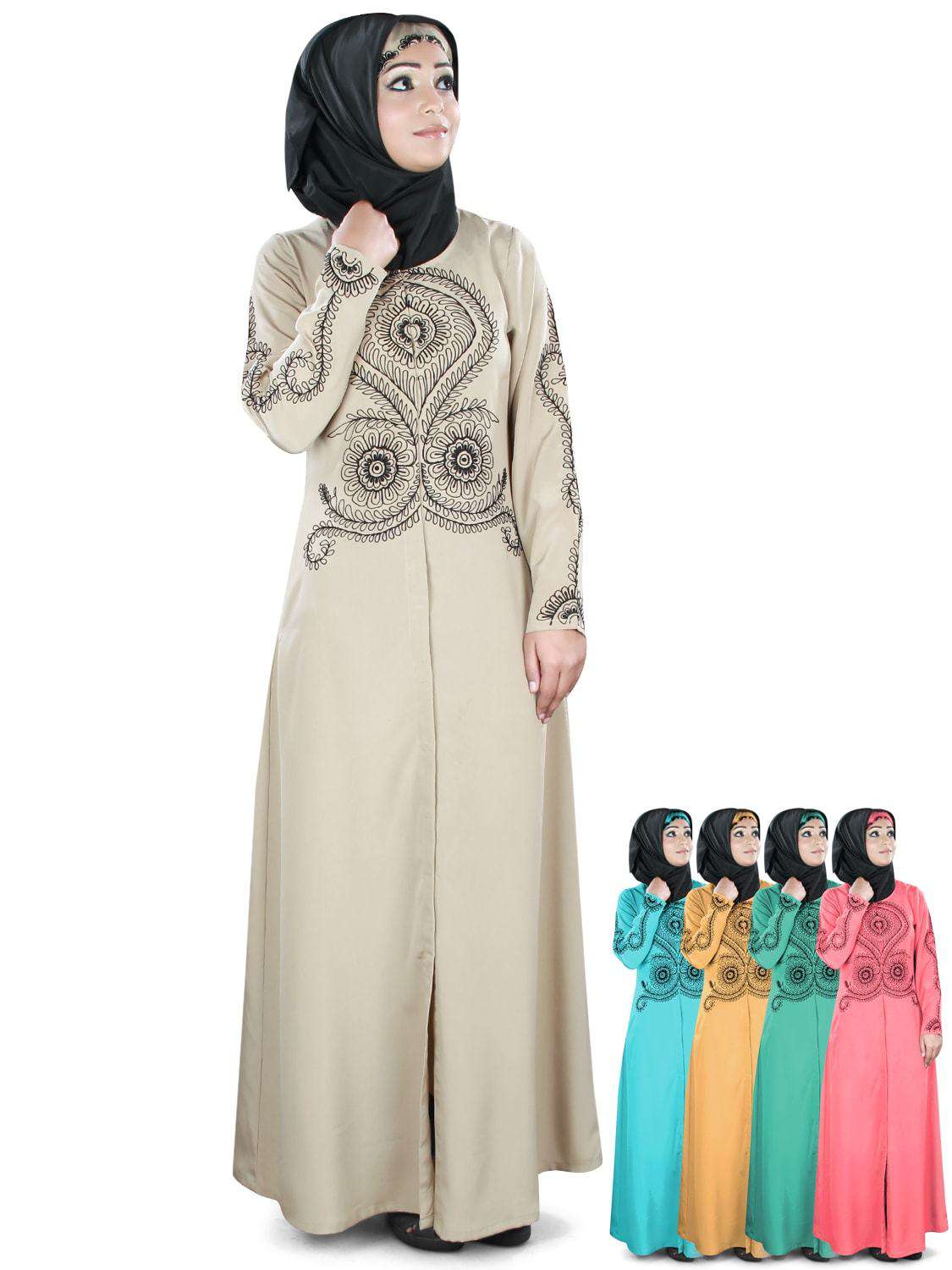 Elegant Mahnoor Abaya for Women - Modest Islamic Dress - Perfect for Prayer, Eid, and Special Occasions