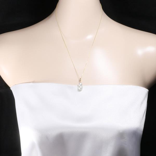 18K Yellow Gold Pearl Necklace for Women - Elegant Cultured Pearl Jewelry Gift for Birthday, Anniversary & Special Occasions