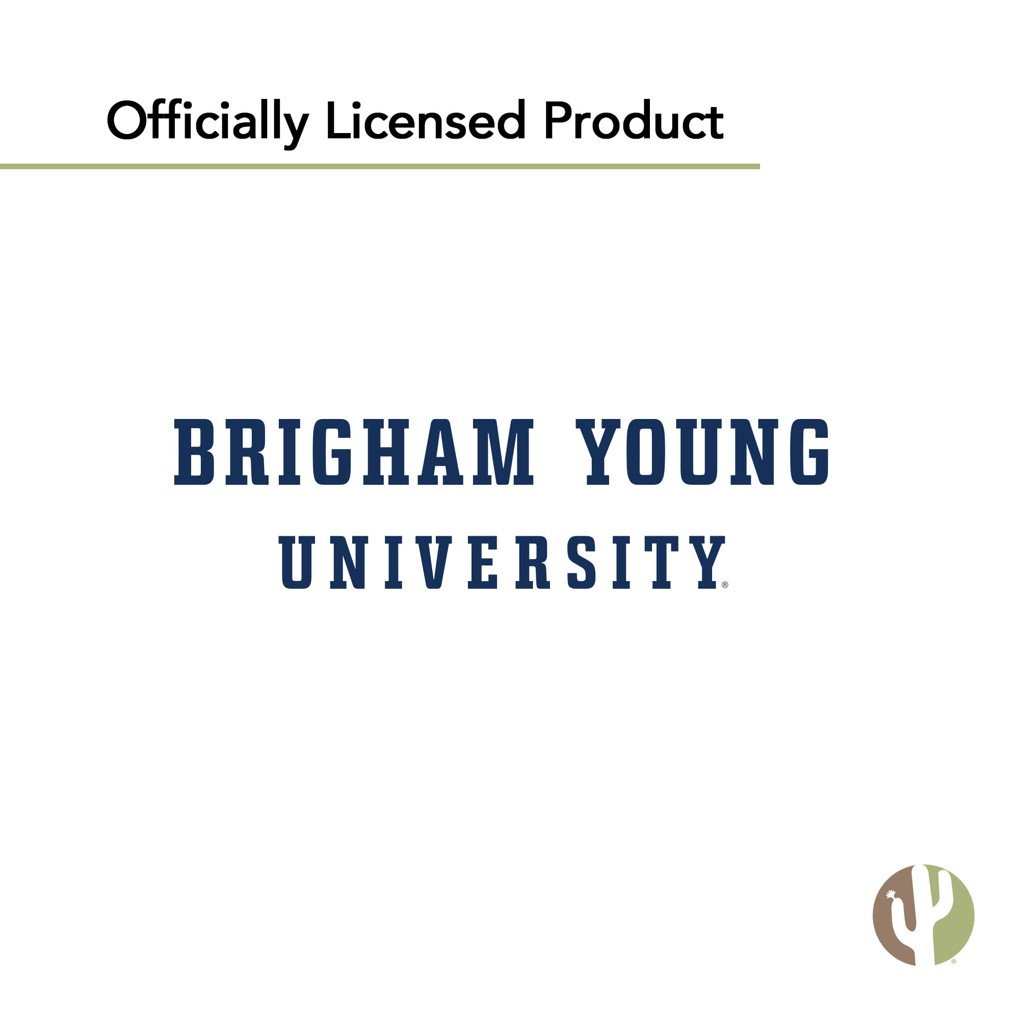 BYU Cougars Vinyl Decal Sticker - Desert Cactus Design for Laptop, Water Bottle, Car & Scrapbook - Brigham Young University 70's Retro Style College Decor
