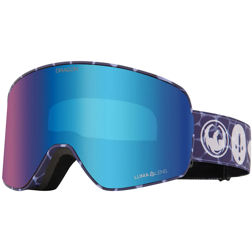 Dragon 2025 NFX2 Snow Goggles - Forest 24/LL Blue Ion/LL Amber Lens for Skiing & Snowboarding | UV Protection & Anti-Fog for Winter Sports