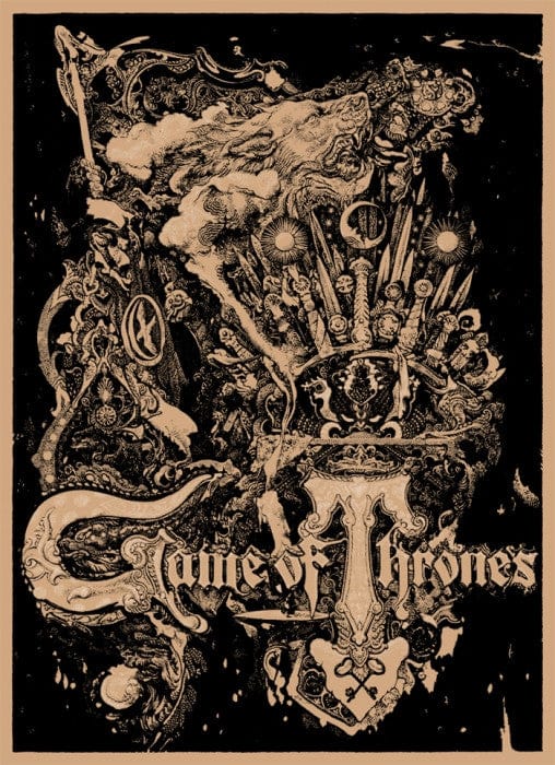 Game of Thrones Vania Zouravliov Art Poster - Premium Canvas Wall Decor for Living Room, Bedroom & Office - Fantasy TV Show Collectible Gift for Fans