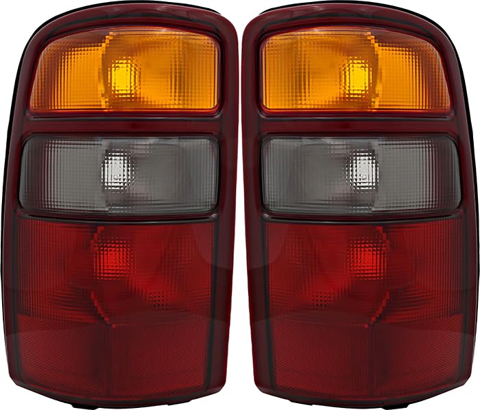 2000-2003 Chevy Tahoe, Suburban, GMC Yukon & Yukon Denali LED Tail Lights Pair - Left & Right Side Replacement for Improved Night Visibility | Perfect for Off-Roading, Camping & Daily Driving