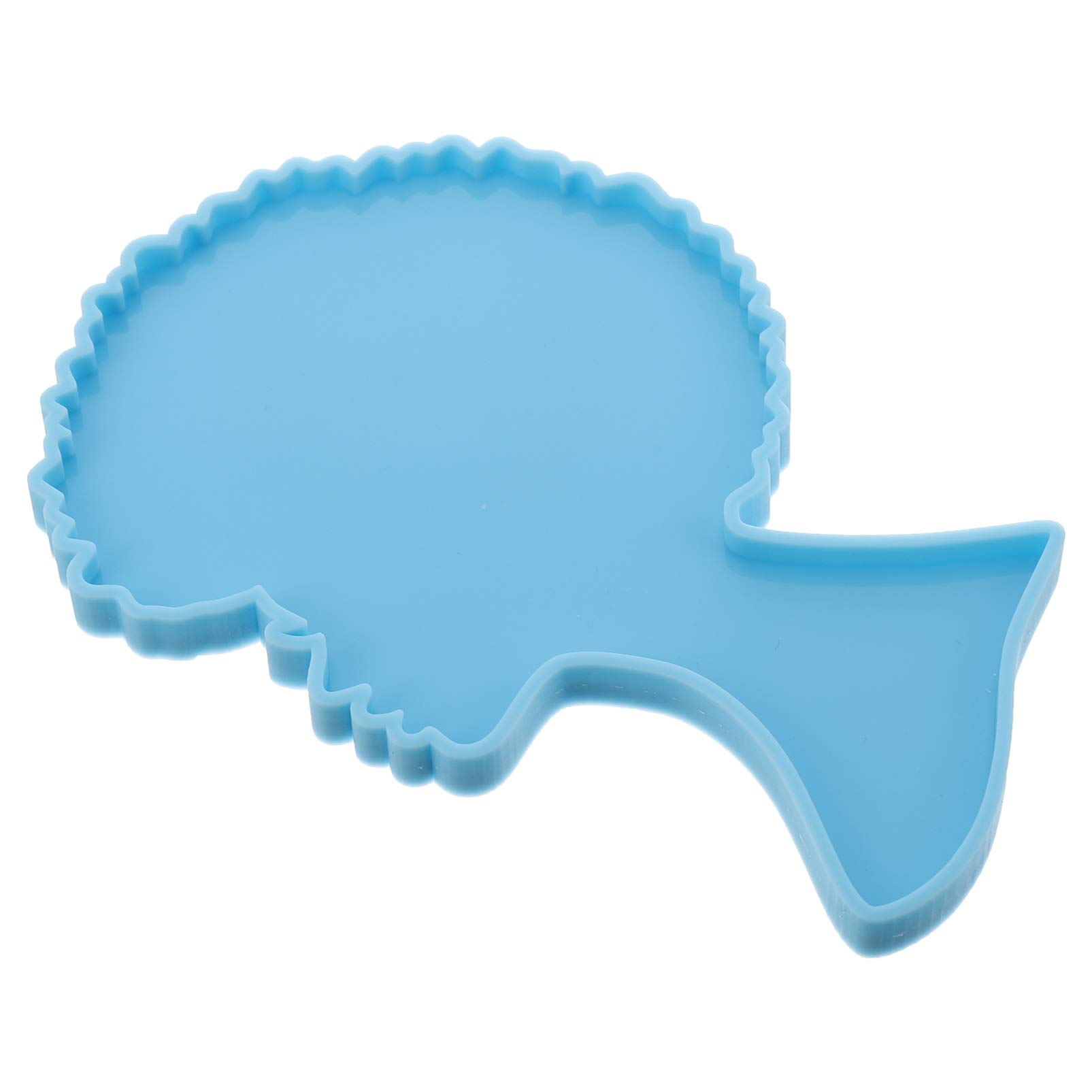 Premium Afro Female Silicone Resin Mold for DIY Coasters, Serving Trays & Jewelry - Blue Healifty Craft Mold for Home Decor, Gift Making & Resin Art Projects