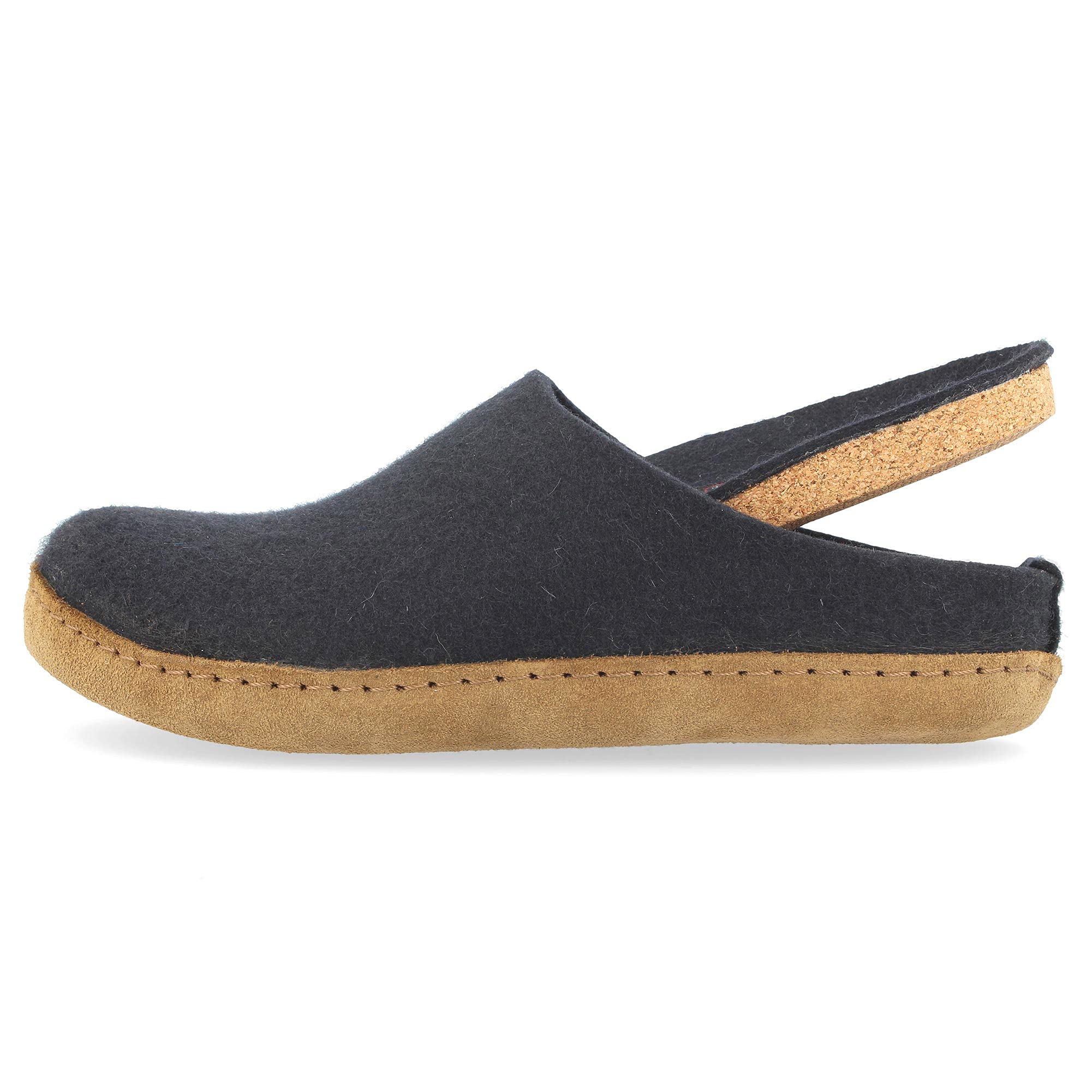 HAFLINGER Women's Classic Wool Slippers - Comfortable House Shoes for Indoor & Outdoor Use - Perfect for Relaxing at Home, Lounging, and Light Outdoor Activities