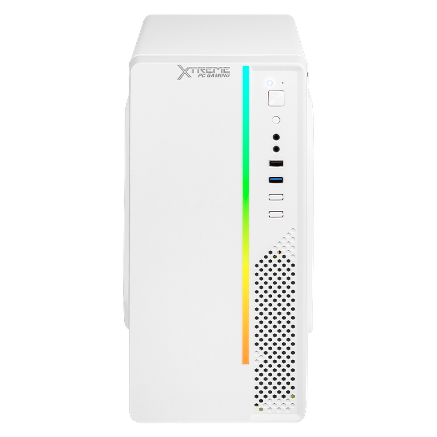Xtreme Gaming PC with Intel Core i5-11400, 16GB RAM, 500GB SSD, WiFi - White | High Performance Desktop Computer for Gaming, Streaming & Work