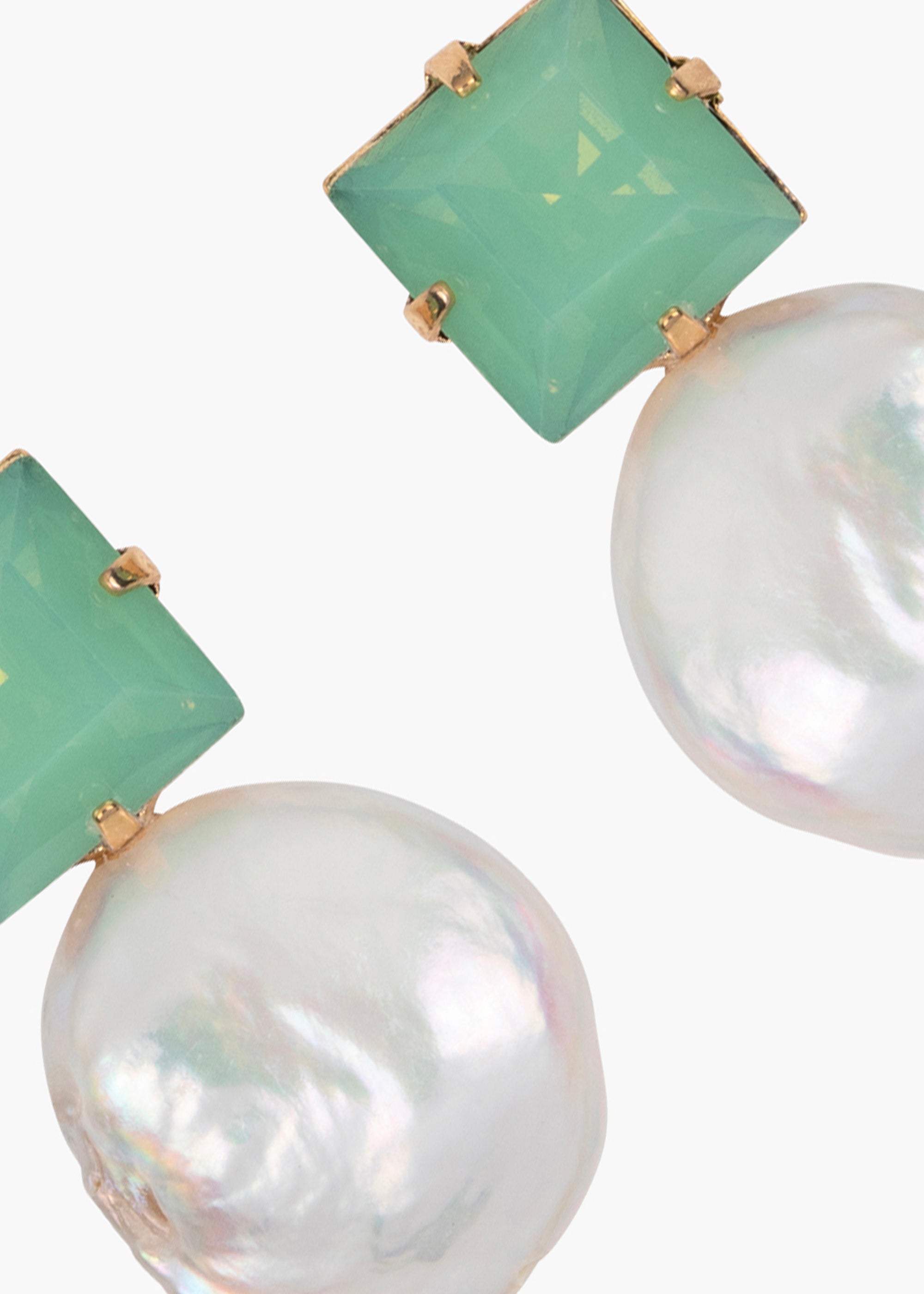 Junia Earrings - Pacific Opal Gemstone Jewelry for Women | Elegant Dangle Earrings for Party, Wedding & Everyday Wear