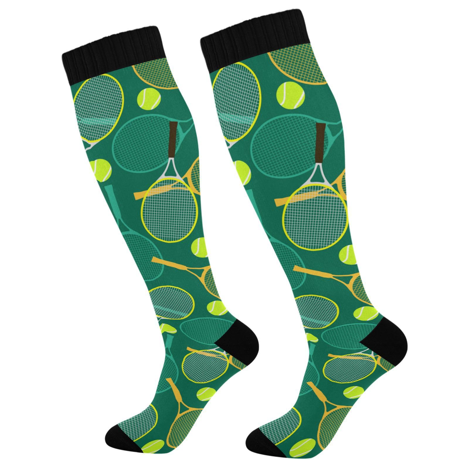 **Premium Compression Knee High Socks for Men & Kids – Tennis, Running, Sports & Nurse Support – Breathable Green Socks for Enhanced Performance & Comfort**    *(Ideal for athletes, nurses, and active lifestyles – reduces fatigue & improves circulation during workouts or long shifts!)*
